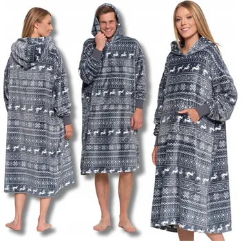 Dámská mikina Moraj dámská mikina přes hlavu, s s kapucí Mikinová Deka Vánoční, univerzální velikost