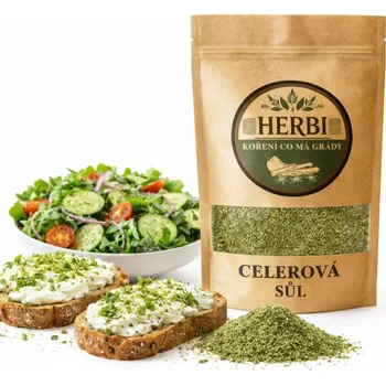 Koření Herbi Celerová sůl, 50g – aromatická sůl do salátů, pomazánek a omáček