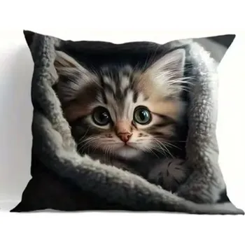 Polštář Povlak na polštář kočka (16)