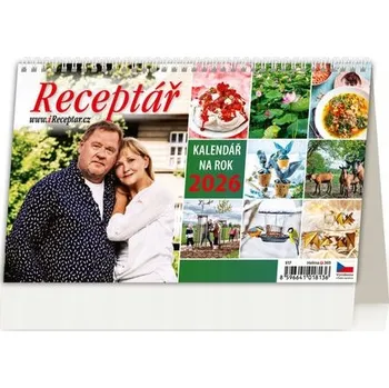 Kalendář Helma - stolní kalendář Receptář 2026, 22,6 × 13,9 cm