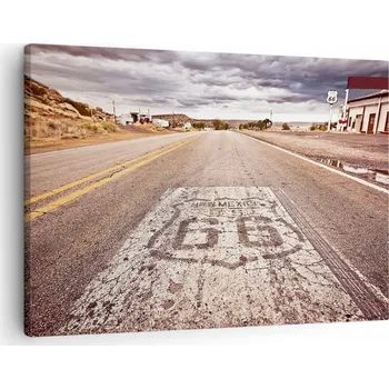 Obraz Obraz na plátně do obýváku ložnice 70x50 Route 66 foto obrazy na zeď