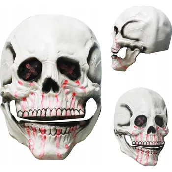 Karnevalová maska Latexová maska na obličej bílá