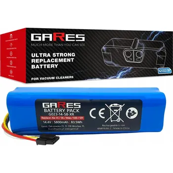 Akumulátor Gares pro Xiaomi Roborock BRR-2P4S-5200S BRR-2P4S-5200D 5,8Ah