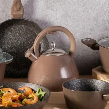 Konvice na čaj Konvice tradiční hliníková Valdinox 2,7 l hnědá