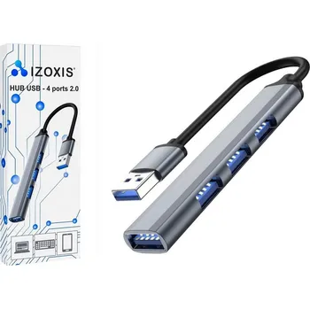 USB hub USB HUB - 4 porty 3.0 a 2.0 Izoxis 21940