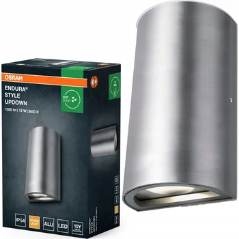 Venkovní osvětlení OSRAM Venkovní nástěnné svítidlo, 3000K, nástěnné svítidlo UpDown, 1050lm, 12W, hliník, I
