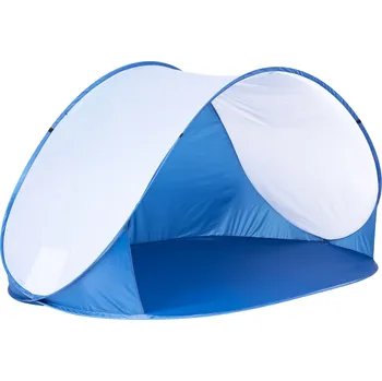 Plážový stan MultiGarden BT-004B Plážový stan PopUP do závětří, 213 × 121 × 100 cm, modrý