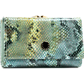 Peněženka Peterson dámská peněženka z pravé kůže modrá