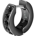 Morellato Černá kruhová single náušnice s krystaly Motown SALS73 + 2 měsíce na vrácení zboží