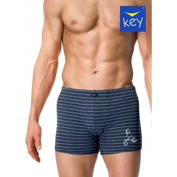 Pánské spodní prádlo Key Spodní Prádlo Boxerky modré velikost M