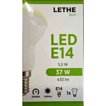 Žárovka LED žárovka Lethe E14 5,5W 230V 430lm teplá bílá