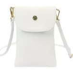 Kožená crossbody kabelka Gregorio 1747 bílá