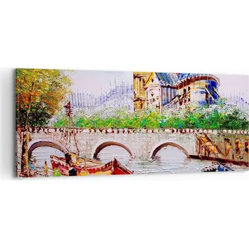 Obraz Foto obraz na plátně canvas 100x40 město obývací pokoj ložnice na zeď velký