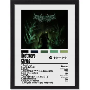 Obraz Chivas Deathcore obraz v rámu, album na zeď, dárek 40x30 cm
