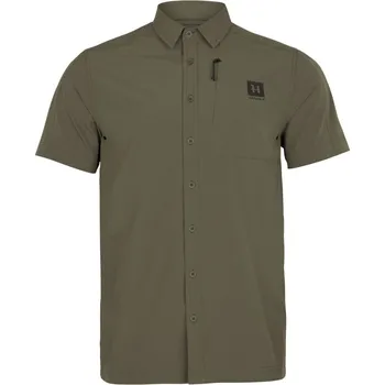 Pánská košile HÄRKILA - Trek košile s krátkým rukávem pánská Greap leaf Zelená M