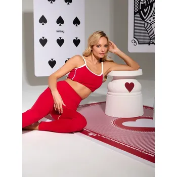 Dámské tričko Sinsay - Sportovní top Gym Hard - červená - 639HA-33X - 639HA-33X-S