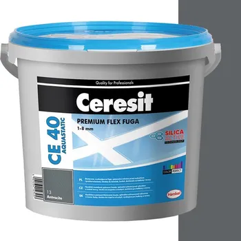 Spárovací hmota Ceresit Hmota spárovací CE 40 Aquastatic, pro spáru 1-8 mm, iron grey, 5 kg, 3031720