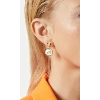 Náušnice PHILIPP PLEIN Naušnice Plein Mini Logo PJ2EA08EU Zlatá OS