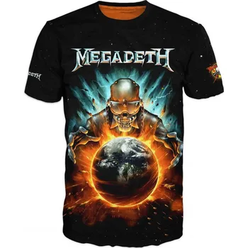 Pánské tričko metalove-tricko-Megadeth-zemekoule velikost: 7XL - šířka 73 cm, délka 80 cm