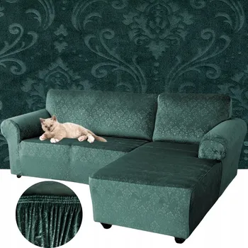 Napínací potah Potah na pohovku (kanape) Domidekor zelený