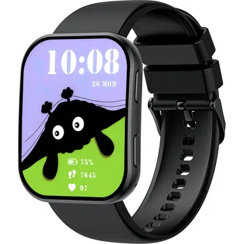 Chytré hodinky Madvell Venezia černá se silikonovým řemínkem