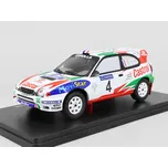 TToyota Corolla WRC #4 D.Auriol/D.Giraudet China Rally 1999 1:24 - Hachette časopis s modelem Toyota Corolla WRC - kovový model