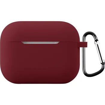 Příslušenství pro sluchátka Carabi silikonový obal na Apple AirPods Pro 3 - vínový