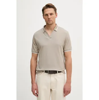 Pánské tričko Bavlněné polo tričko Emporio Armani EM005852.AF12955 béžová 80X, vel. XL