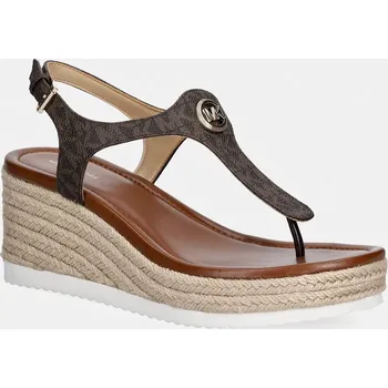 Dámské sandále Sandály MICHAEL Michael Kors Val Thong Wedge 40S6VAMS1B.200 hnědá 88X, EUR 41