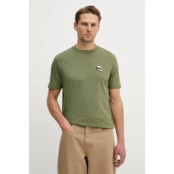 Pánské tričko Bavlněné tričko Karl Lagerfeld 562224.755710 zelená 91X, vel. XL