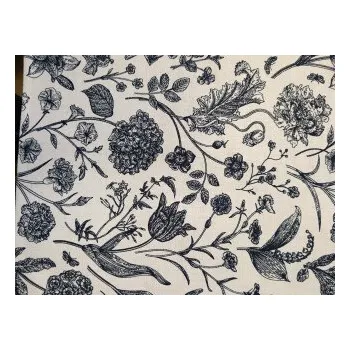 Obal na knihu Obal na knihu - Modré květy na bílé (UNI-L)