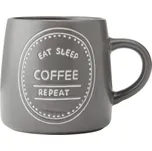 Hrnek Mikasa 400 ml na kávu, hnědo šedý, kamenina