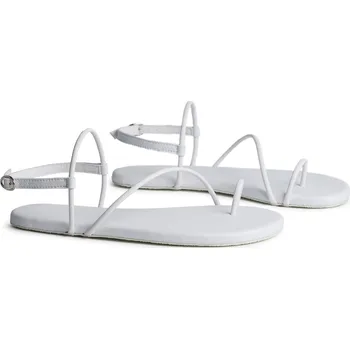 Dámské sandále Ahinsa shoes Dámské sandály Comfort Aura bílé 38