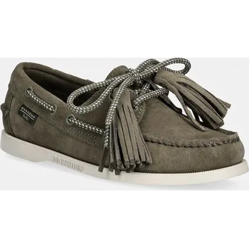 Dámská obuv Semišové mokasíny Weekend Max Mara Wkadockside 2615521014600.KAKI zelená 81X, EUR 41