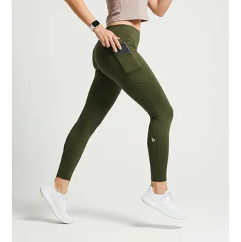 Dámské legíny Legíny bjež pocket ELITE ALL GREEN velikost XL