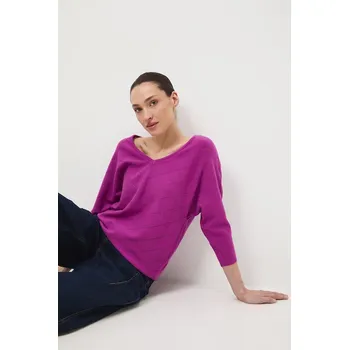 Dámský svetr Medicine svetr ženský prolamovaný RS26-SWD041 fialová 40X, vel. XL