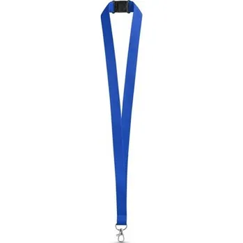 LEEDS. Polyesterová šňůrka s bezpečnostní sponou - Královská Modrá