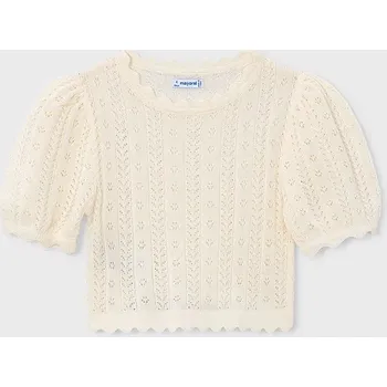 Dívčí svetr Dětský svetr Mayoral 3003.6B.Mini.PPY2 bílá 00X, vel. 116