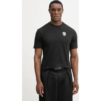 Pánské tričko Bavlněné tričko Blauer FAXON BLUH02284 černá 99X, vel. L