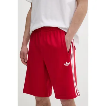 Pánské kraťasy Bavlněné šortky adidas Originals KE3564 červená 33X, vel. M