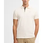 Barbour Tartan Pique Polo Shirt — Whisper White