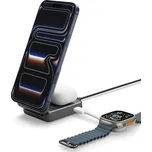 Spigen Essential MagSafe 2in1+C Qi2/MagSafe nabíječka (25W) černá