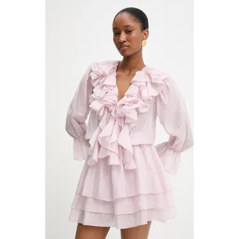 Dámské šaty Šaty Answear.LAB 93283.iak růžová 03X, vel. XS