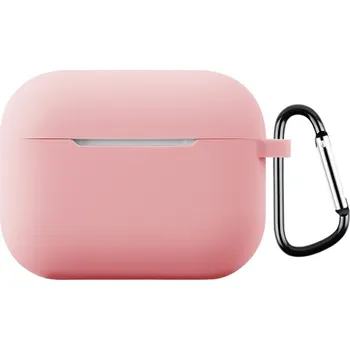 Příslušenství pro sluchátka Carabi silikonový obal na Apple AirPods Pro 3 - světlerůžový