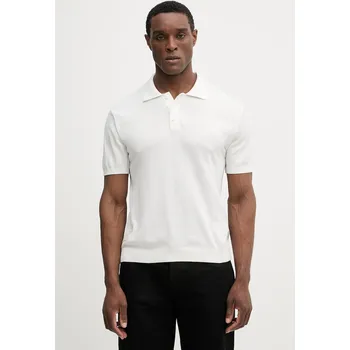 Pánské tričko Bavlněné polo tričko Blauer CUSTER BLUM06472 béžová 01X, vel. S