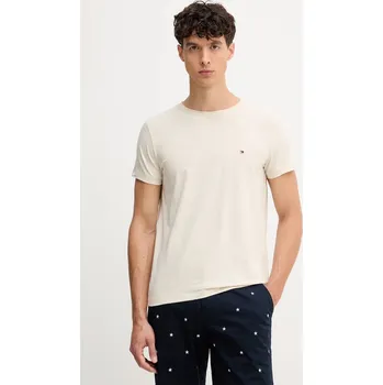 Pánské tričko Tričko Tommy Hilfiger MW0MW10800. béžová 08X, vel. XXL