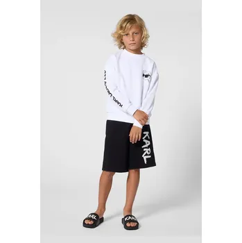 Chlapecká mikina Dětská mikina Karl Lagerfeld Z31088.114.150 bílá 00X, vel. 138