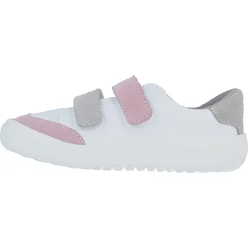Dívčí polobotky Jonap barefoot boty Joy Kids bílo-starorůžová Velikost: 32