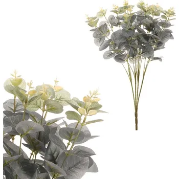 umělá květina Autronic Eukalyptus - umělý trs, barva zelená, sada 12 ks