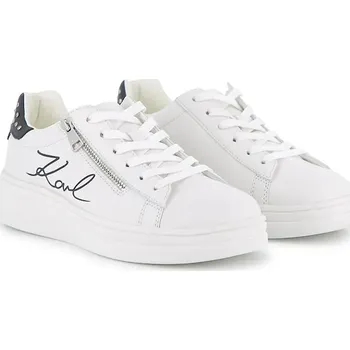 Dívčí tenisky Dětské kožené tenisky Karl Lagerfeld Z31238.30.35 bílá 00X, EUR 33